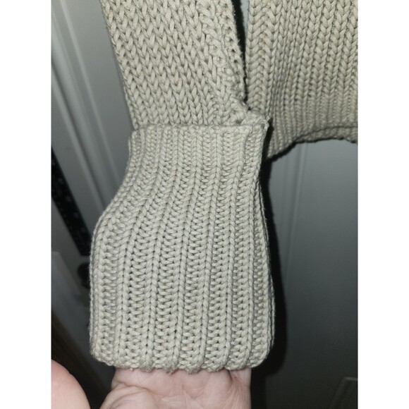 Moda Women’s Turtleneck Ribbed Knit Sweater — Size Small — Taupe/Beige Cozy - Picture 2 of 6